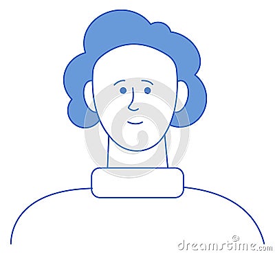 Female profile picture. Generic woman website avatar Vector Illustration