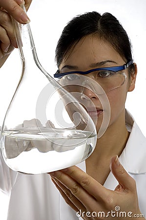 Female scientist Stock Photo