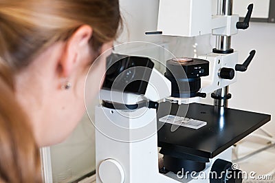 Female scientist Stock Photo