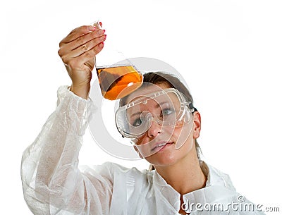 Female scientist Stock Photo