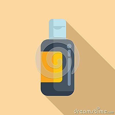 Female shampoo bottle icon flat vector. Cosmetology paint Stock Photo