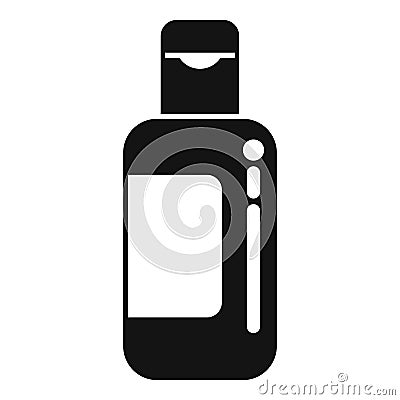 Female shampoo bottle icon simple vector. Cosmetology paint Vector Illustration