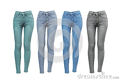 Female skinny jeans Stock Photo