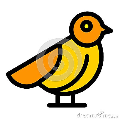 Female sparrow icon vector flat Vector Illustration