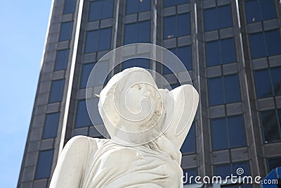Female Statue Bust in Dallas, TX Editorial Stock Photo