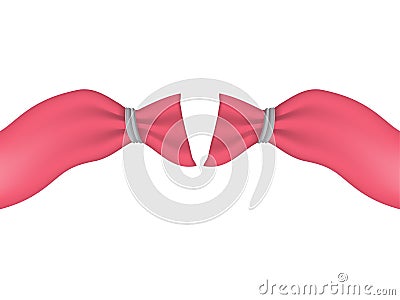 Female sterilization by way of tied and cut Vector Illustration