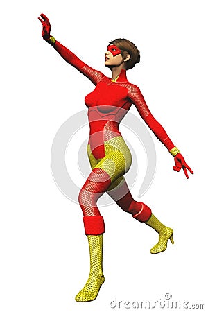 Female superhero Stock Photo