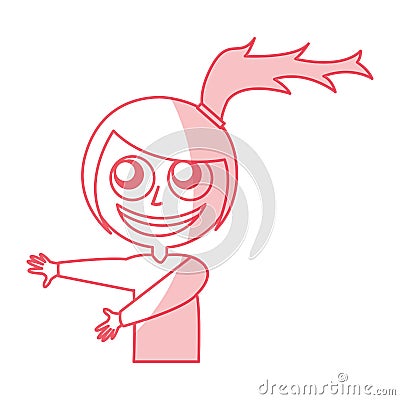 Female surfer avatar character Vector Illustration