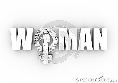 Female symbol icon Stock Photo