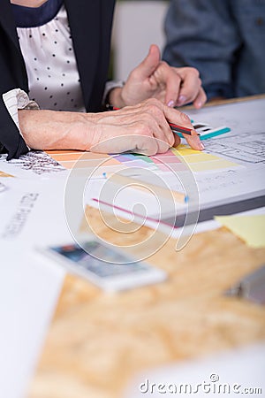 Female team leader Stock Photo