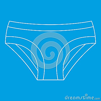 Female underwear icon, outline style Vector Illustration