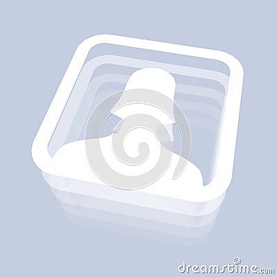 Female User Icon Stock Photo