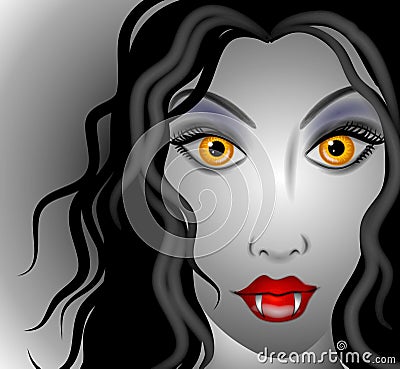 Female Vampire Face Stock Photography - Image: 3131762