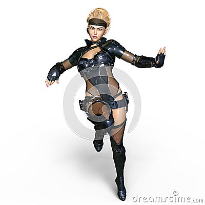 Female warrior Stock Photo