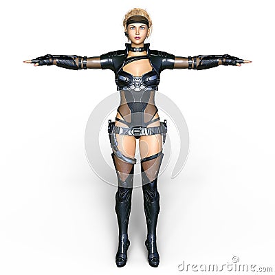 Female warrior Stock Photo