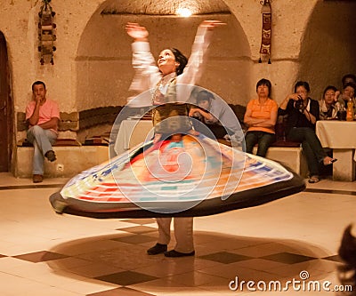 Female Whirling Dervish Turkey Editorial Stock Photo