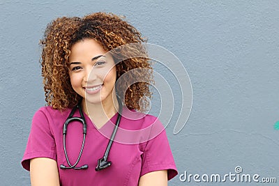 Female who is going to nursing school Stock Photo