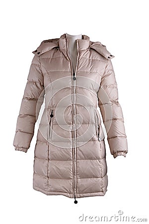 Female winter jacket Stock Photo