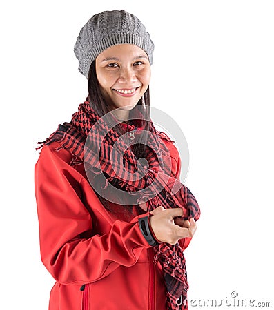 Female With Winter Jacket I Stock Photo