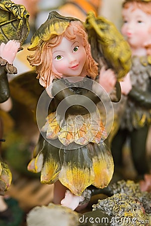 Female Woodland Sprite Stock Photo