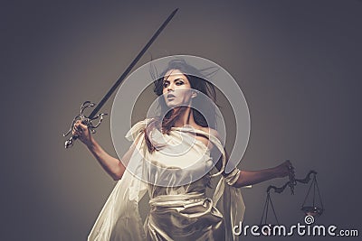 Femida, Goddess of Justice Stock Photo