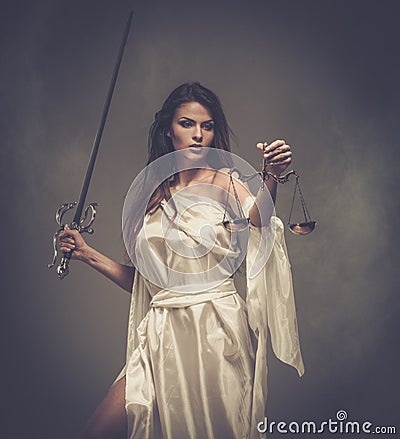 Femida, Goddess of Justice Stock Photo