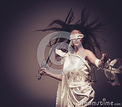 Femida, Goddess of Justice Stock Photo