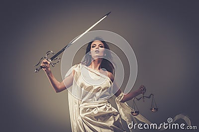 Femida, Goddess of Justice Stock Photo