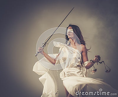 Femida, Goddess of Justice Stock Photo