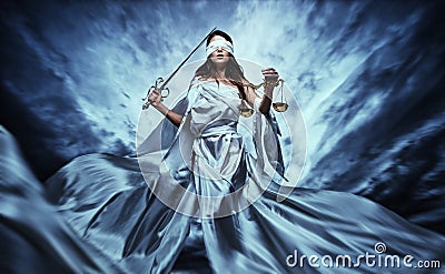 Femida, Goddess of Justice Stock Photo