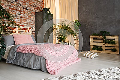 Feminine bedroom space Stock Photo