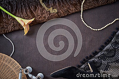 Feminine objects - visit at the opera Stock Photo