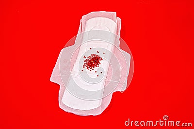 Feminine sanitary pad Stock Photo