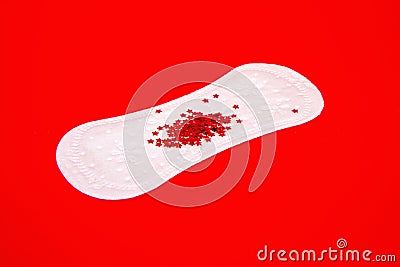 Feminine sanitary pad Stock Photo