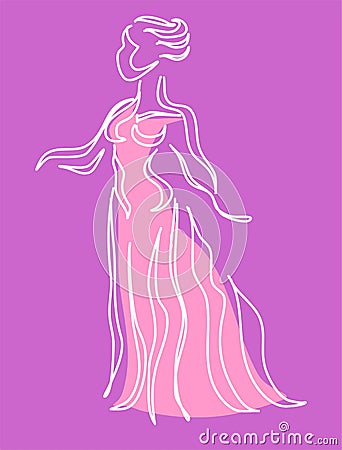 Femininity Vector Illustration