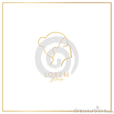 Femininity logo elements. Vector Illustration