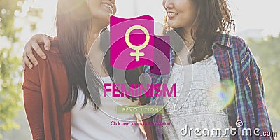 Feminism Women Rights Independence Revolution Concept Stock Photo