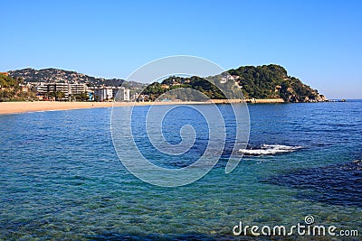 Fenals beach (Costa Brava, Spain) Stock Photo