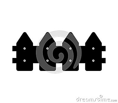Fence icon illustrated in vector on white background Stock Photo