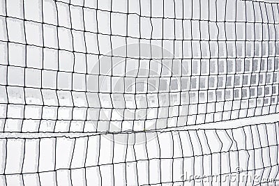 Fence on a Snowy Morning Stock Photo