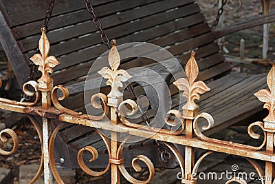 Fence in South Texas Stock Photo