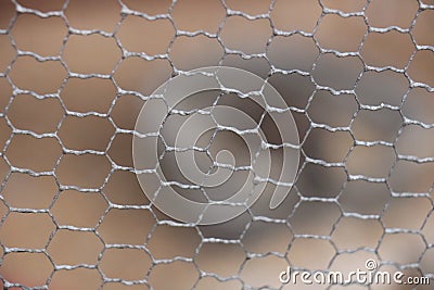 Fence steel cage Stock Photo