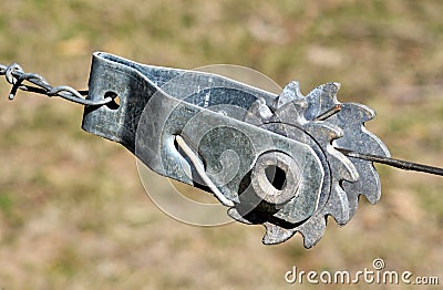 Fence Strainer Stock Photo