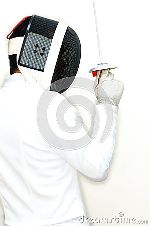 Fencer 5 Stock Photo