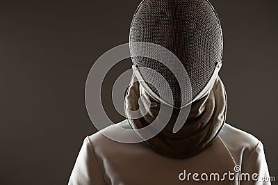 Fencing mask Stock Photo