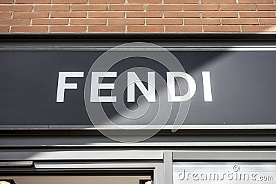 FENDI Florence Editorial Stock Photo