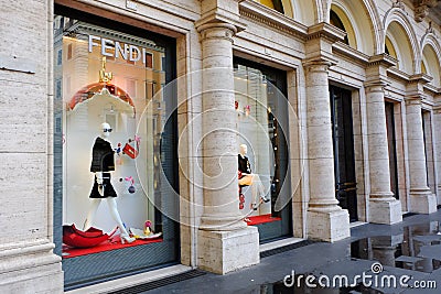 Fendi in Rome Editorial Stock Photo