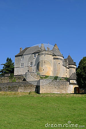 Fenelon Castle in Perigord France Stock Photo