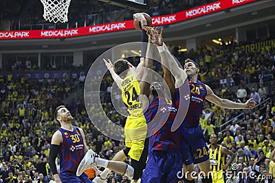 Fenerbahce Beko - Barcelona / 2019-20 EuroLeague Round 20 Game Editorial Stock Photo