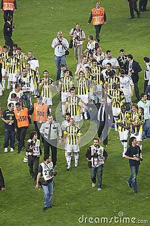 Fenerbahce Soccer Team Editorial Stock Photo